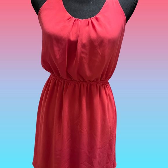 HOT PINK STRAPPY MINI DRESS - Picture 8 of 13